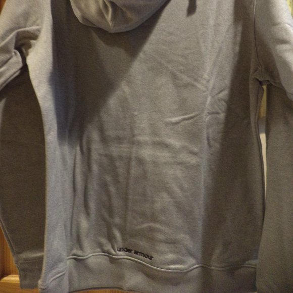 UNDER ARMOUR UA GREY HOODIE ~ 100% Polyester ~ Size: Large New without Tags - Picture 14 of 14